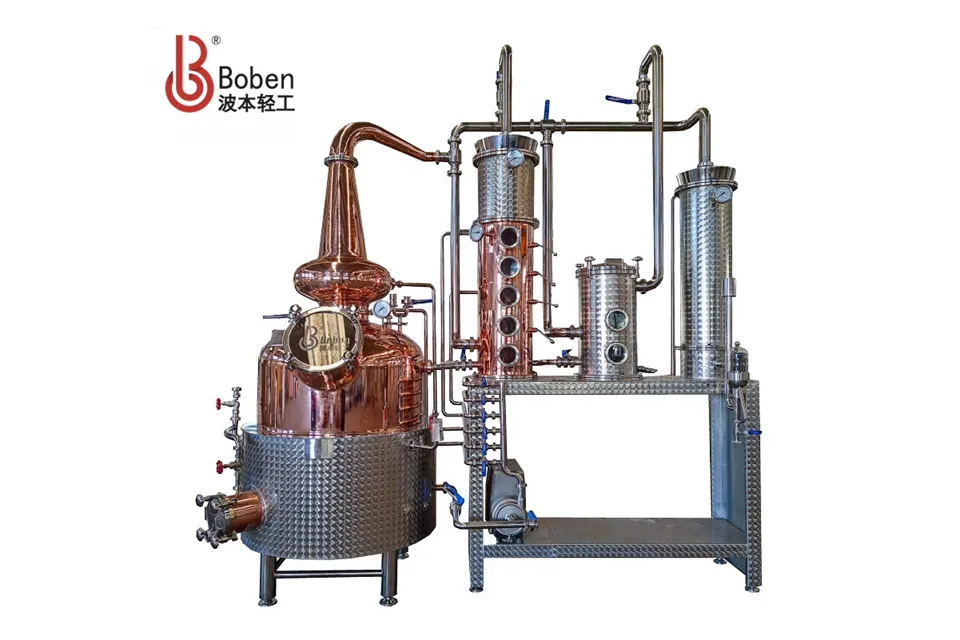 Copper Pot Still Column Still Drioglainne Trealamh